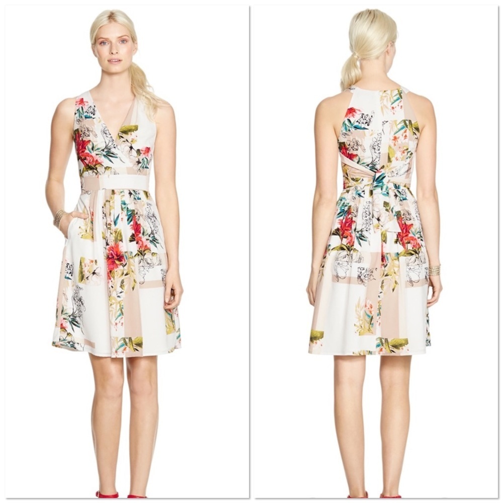White House Black Market Catalina Floral multicolor dress